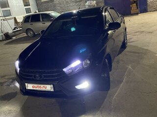2016 Lada (ВАЗ) Vesta I, чёрный, 950000 рублей, вид 3