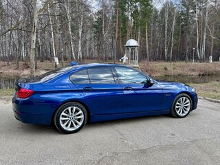 2016 BMW 5 серии 520d VI (F10/F11/F07) Рестайлинг, синий, 2600000 рублей, вид 4