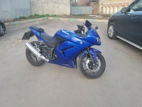 2009 Kawasaki Ninja 250R, синий, 300000 рублей, вид 1