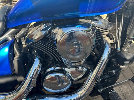 2007 Kawasaki VN900 Vulcan, синий, 500000 рублей, вид 3