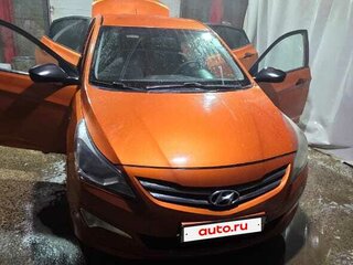 2015 Hyundai Solaris I Рестайлинг, оранжевый, 650000 рублей, вид 1