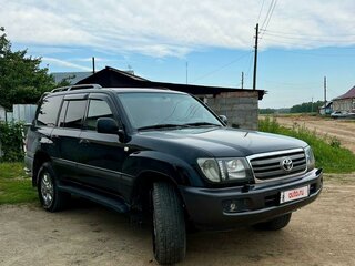 2003 Toyota Land Cruiser Cygnus 100 Series Рестайлинг 1, чёрный, 2000000 рублей, вид 2
