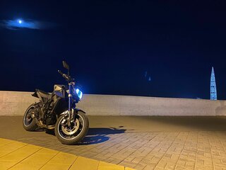 2016 Yamaha MT-09 (FZ-09), серый, 730000 рублей, вид 2