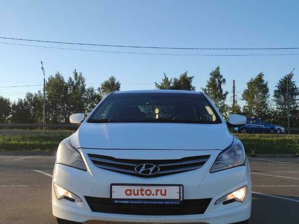 2016 Hyundai Solaris I Рестайлинг, белый