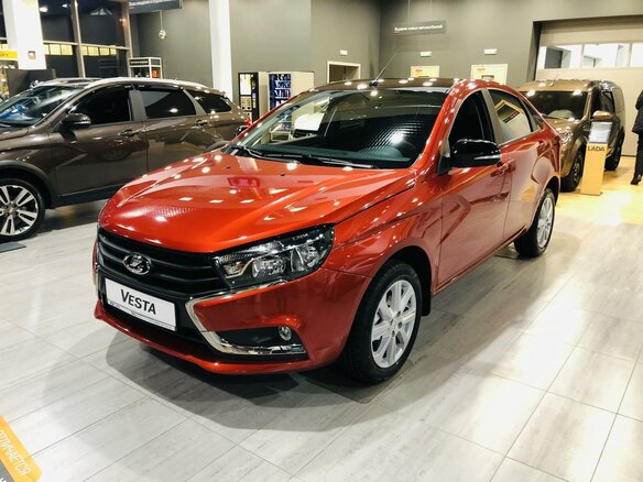 2022 Lada (ВАЗ) Vesta I, красный - вид 2