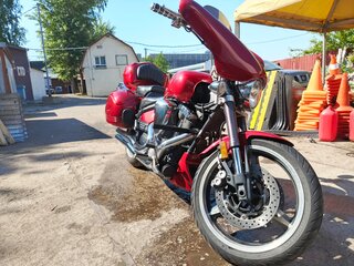 2002 Yamaha XV 1700 Warrior, пурпурный, 850000 рублей, вид 3