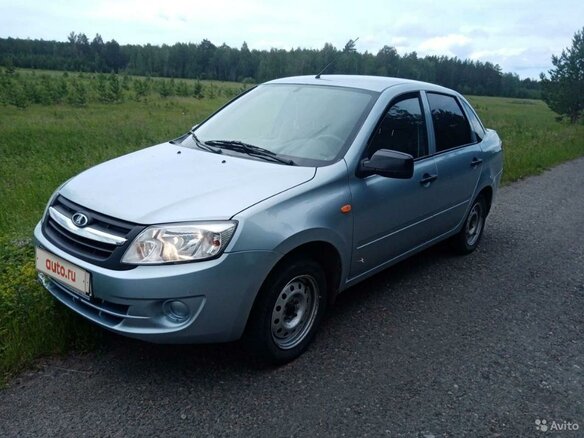 2013 Lada (ВАЗ) Granta I, голубой, 350000 рублей