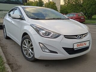 2014 Hyundai Elantra V (MD) Рестайлинг, белый, 1150000 рублей, вид 4