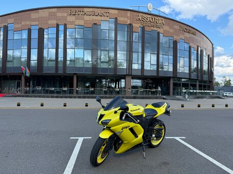 2007 Kawasaki ZX-6 Ninja, жёлтый, 550000 рублей, вид 1