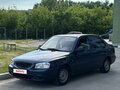 2007 Hyundai Accent ТагАЗ II, синий, 400000 рублей