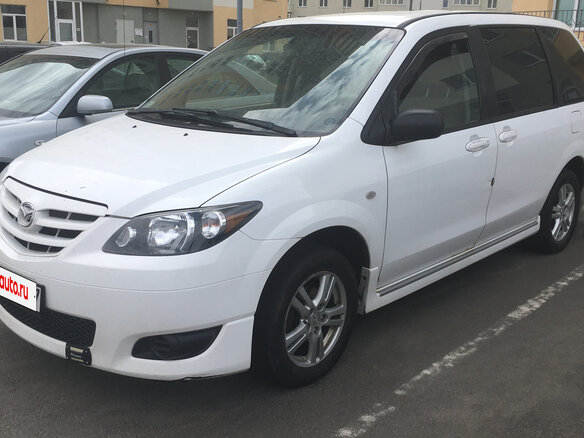 2004 Mazda MPV II (LW) Рестайлинг, белый, 610000 рублей