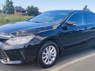 2016 Toyota Camry VII (XV50) Рестайлинг, чёрный, 2500000 рублей, вид 2