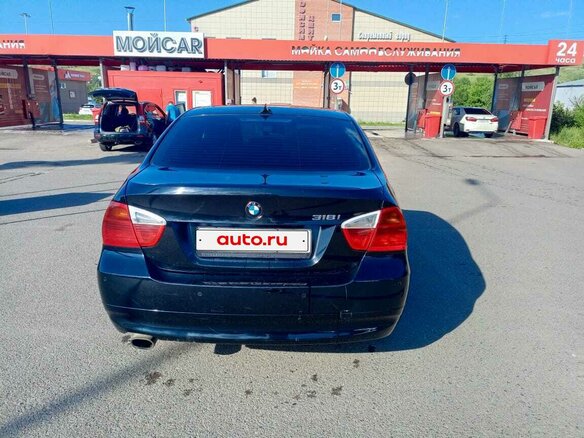 2008 BMW 3 серии 318i V (E90/E91/E92/E93) Рестайлинг, чёрный, 800000 рублей - вид 2