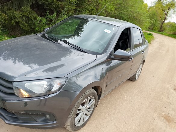 2022 Lada (ВАЗ) Granta I Рестайлинг, серый, 605000 рублей - вид 4