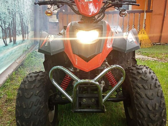 2013 Stels ATV-100, красный, 80000 рублей - вид 2