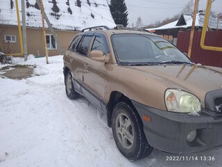 2001 Hyundai Santa Fe I, золотистый, 500000 рублей, вид 3