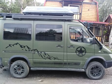 2001 Mercedes-Benz Sprinter, зелёный, 2500000 рублей, вид 2