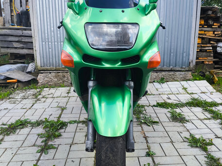 1996 Kawasaki ZZR 400, зелёный, 150000 рублей, вид 1