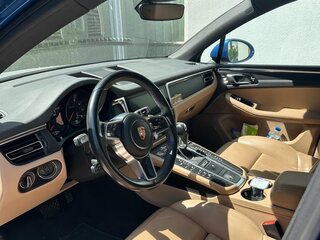 2019 Porsche Macan I Рестайлинг, синий, 4500000 рублей, вид 4