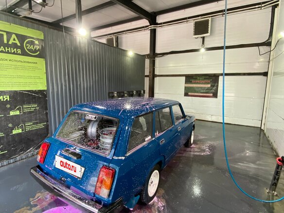 2005 Lada (ВАЗ) 2104 4-speed, синий - вид 3