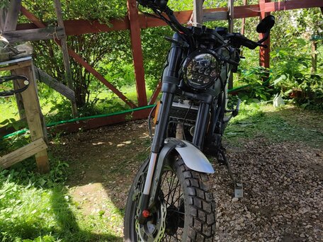2022 Fuego Scrambler 250, зелёный, 185000 рублей, вид 4