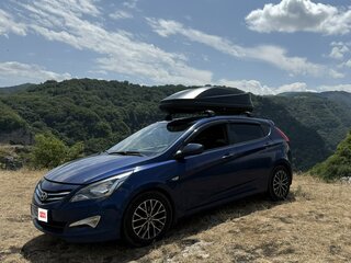 2015 Hyundai Solaris I Рестайлинг, синий, 700000 рублей, вид 1