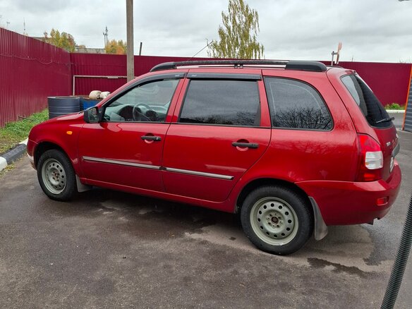 2012 Lada (ВАЗ) Kalina I, красный, 450000 рублей - вид 4