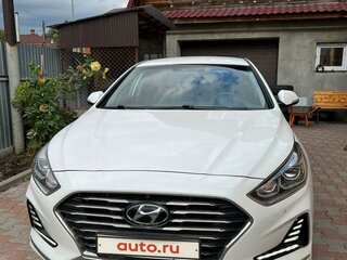 2018 Hyundai Sonata VII (LF) Рестайлинг, белый, 1830000 рублей, вид 3