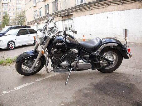 2006 Yamaha XVS650 Drag Star, чёрный, 530000 рублей, вид 1