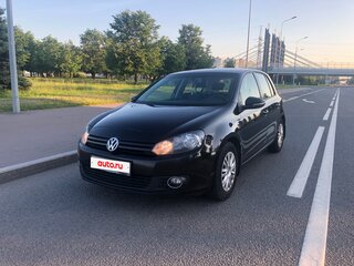 2011 Volkswagen Golf VI, чёрный, 720000 рублей, вид 1