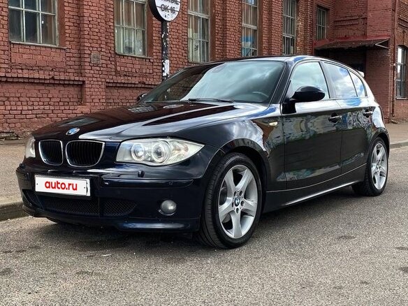 2004 BMW 1 серии 120d I (E81/E82/E87/E88), чёрный, 850000 рублей