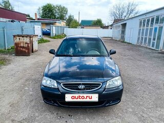 2009 Hyundai Accent ТагАЗ II, чёрный, 370000 рублей, вид 1