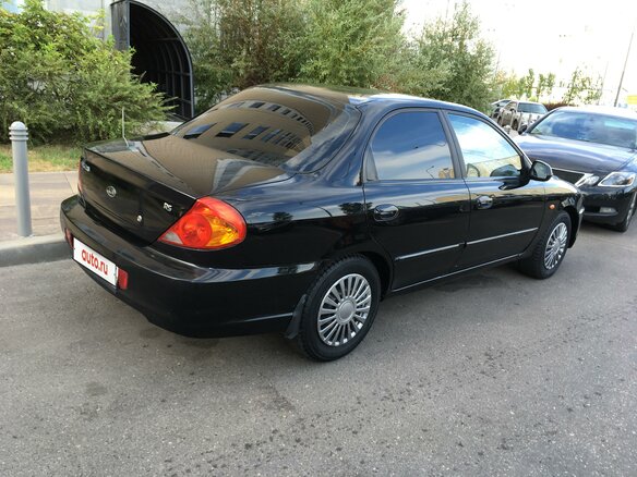 2007 Kia Spectra I Рестайлинг 2, чёрный - вид 2