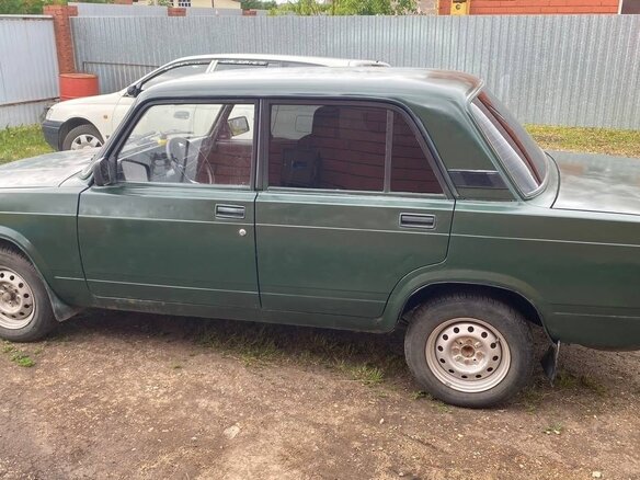 1998 Lada (ВАЗ) 2107, зелёный, 100000 рублей - вид 4