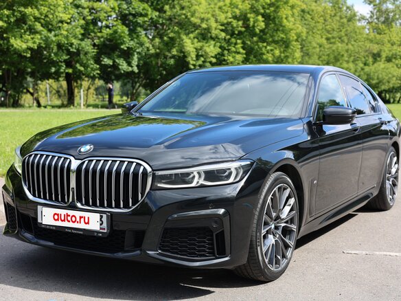 2020 BMW 7 серии 730d xDrive VI (G11/G12) Рестайлинг, чёрный, 9000000 рублей - вид 3