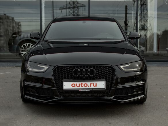 2014 Audi A4 IV (B8) Рестайлинг, чёрный - вид 2