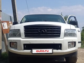 2008 Infiniti QX56 I Рестайлинг, белый, 1280000 рублей, вид 4