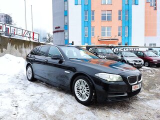 2014 BMW 5 серии 525d VI (F10/F11/F07) Рестайлинг, чёрный, 1870639 рублей, вид 3