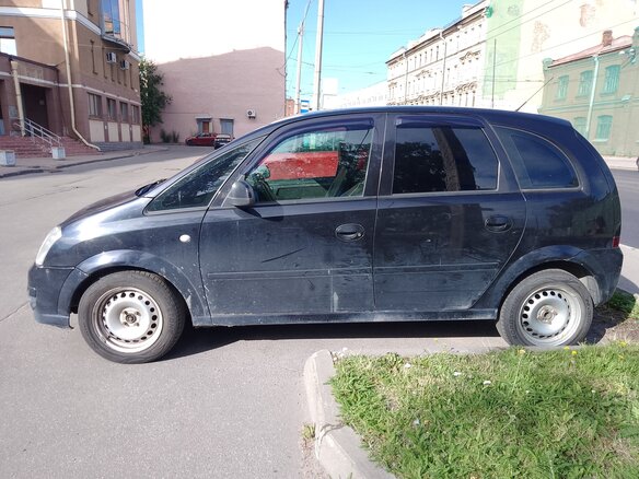 2008 Opel Meriva A Рестайлинг, чёрный, 320000 рублей - вид 2