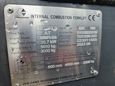 2023 Goodsense FD30B, жёлтый, 2640000 рублей, вид 5