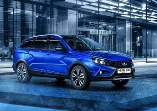 2021 Lada (ВАЗ) Vesta SW Cross I, синий, 1385000 рублей, вид 2
