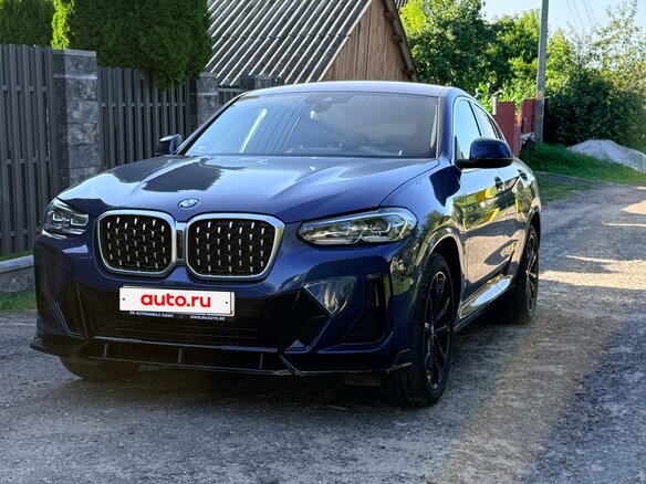 2022 BMW X4 30d II (G02) Рестайлинг, синий, 7100000 рублей