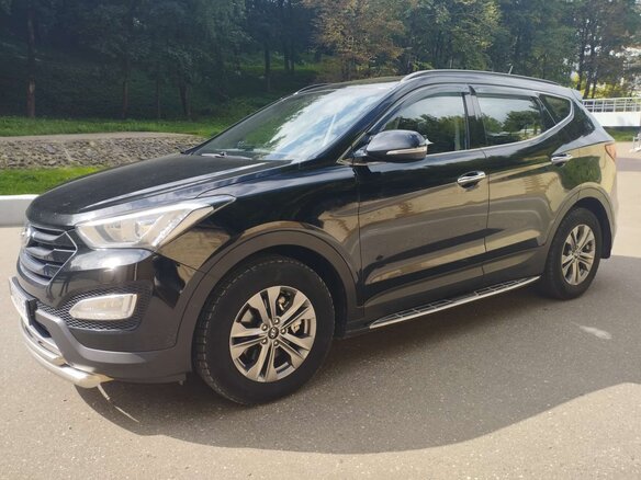 2015 Hyundai Santa Fe III, чёрный, 1630000 рублей - вид 9