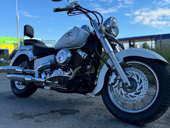 2008 Yamaha XVS650 Drag Star, белый, 550000 рублей - вид 7