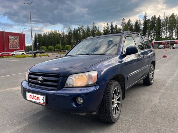 2004 Toyota Highlander I (XU20) Рестайлинг, синий, 770000 рублей