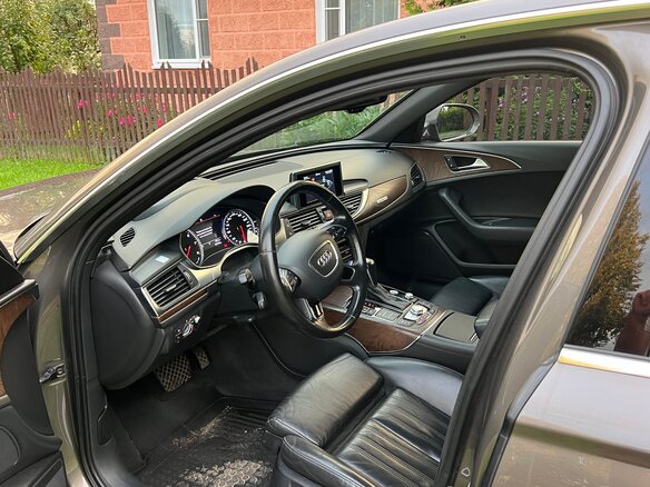 2015 Audi A6 IV (C7) Рестайлинг, серый, 1990000 рублей - вид 15