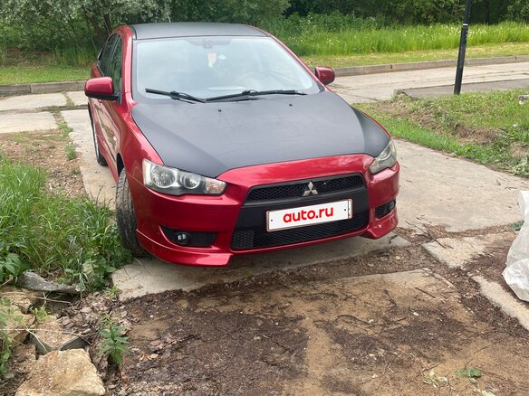 2008 Mitsubishi Lancer X, красный, 670000 рублей - вид 3