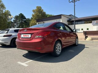 2016 Hyundai Solaris I Рестайлинг, красный, 530000 рублей, вид 5