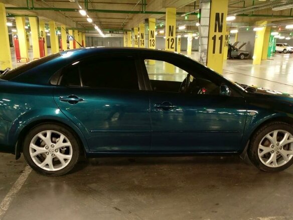 2007 Mazda 6 I (GG) Рестайлинг, синий, 610000 рублей - вид 12