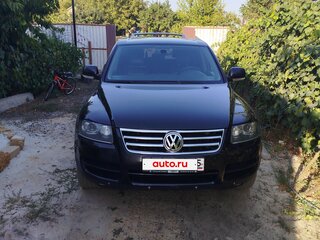 2006 Volkswagen Touareg I Рестайлинг, чёрный, 900000 рублей, вид 1